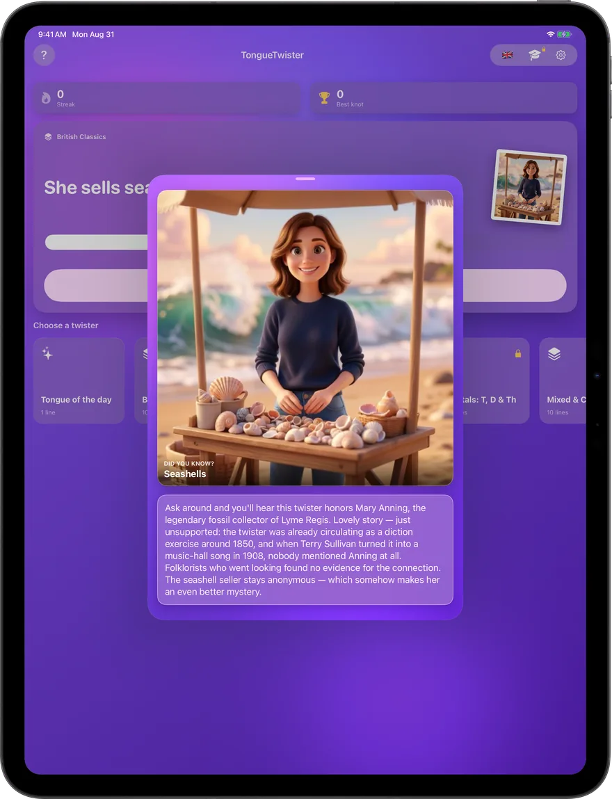 A documented anecdote for every classic — with an illustration from Apple's Image Playground.